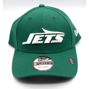 New Era 9FORTY New York‎ Jets Hat Mens Green Adjustable NFL Football Cap
